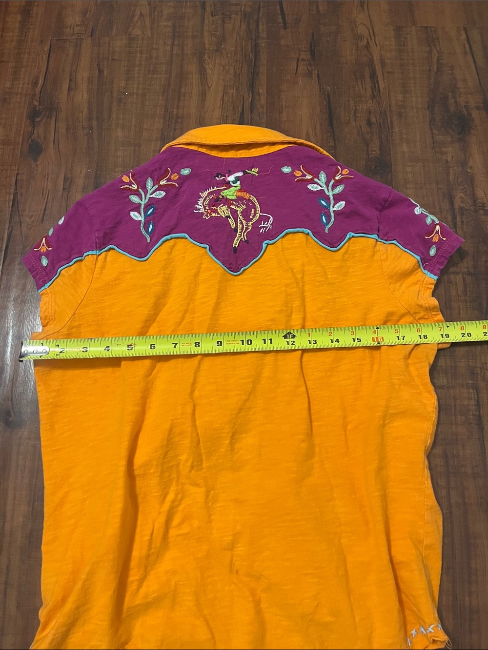 Double D Ranch cap sleeve blouse - Picture 7 of 7
